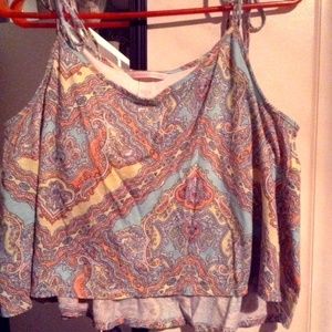 Victoria's Secret Crop Top w/bra Sz Large